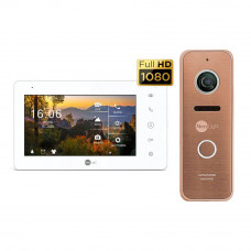 Комплект відеодомофона Neolight NeoKIT HD + Bronze